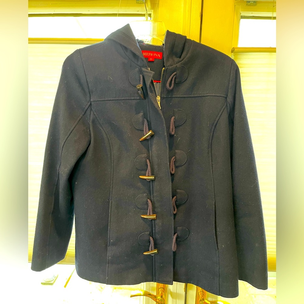 Merona women’s XL navy peacoat